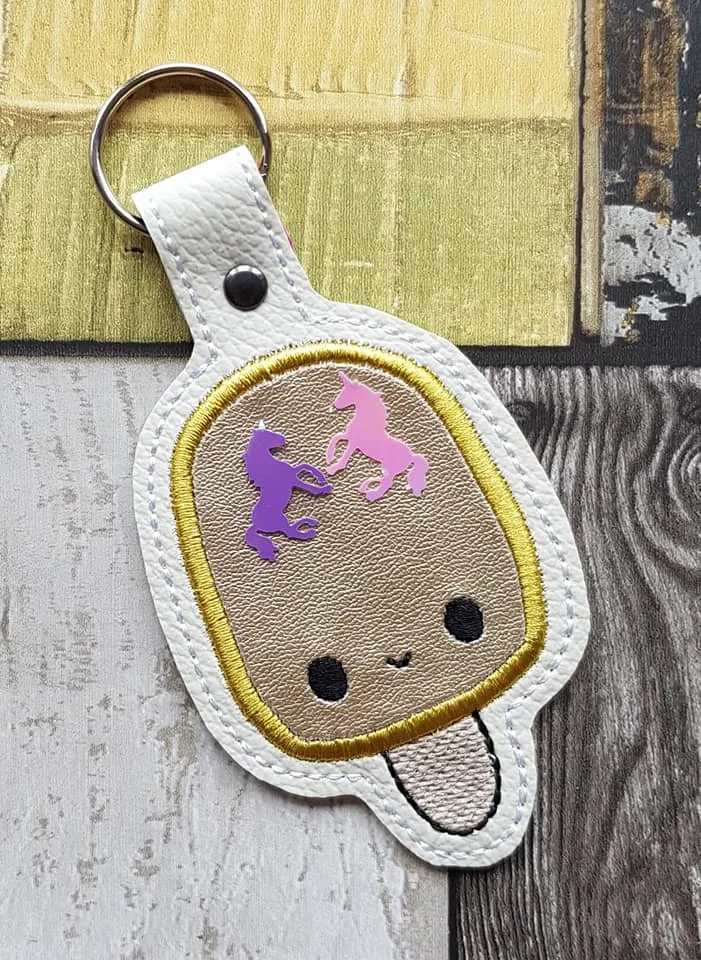 Popsicle Applique eyelet fob and snap tab set (singles and multis included) machine embroidery design DIGITAL DOWNLOAD