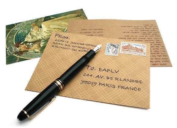Postcard Envelope - Check