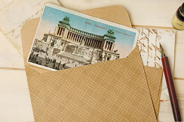Postcard Envelope - Check