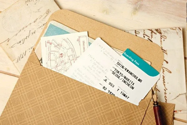 Postcard Envelope - Check