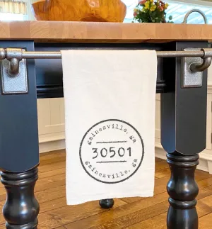 Postmark Stamp City/State/Zip - Cotton Tea Towel