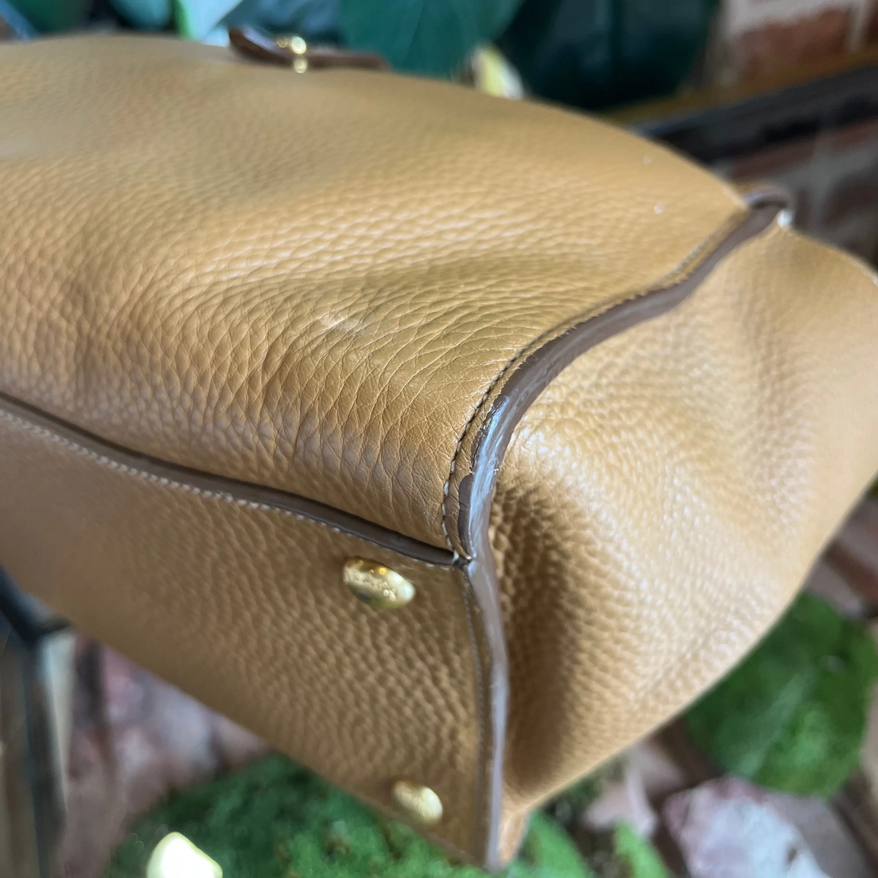 PRADA Sound Brown Vitello Daino Two Way Shoulder Bag TS3907