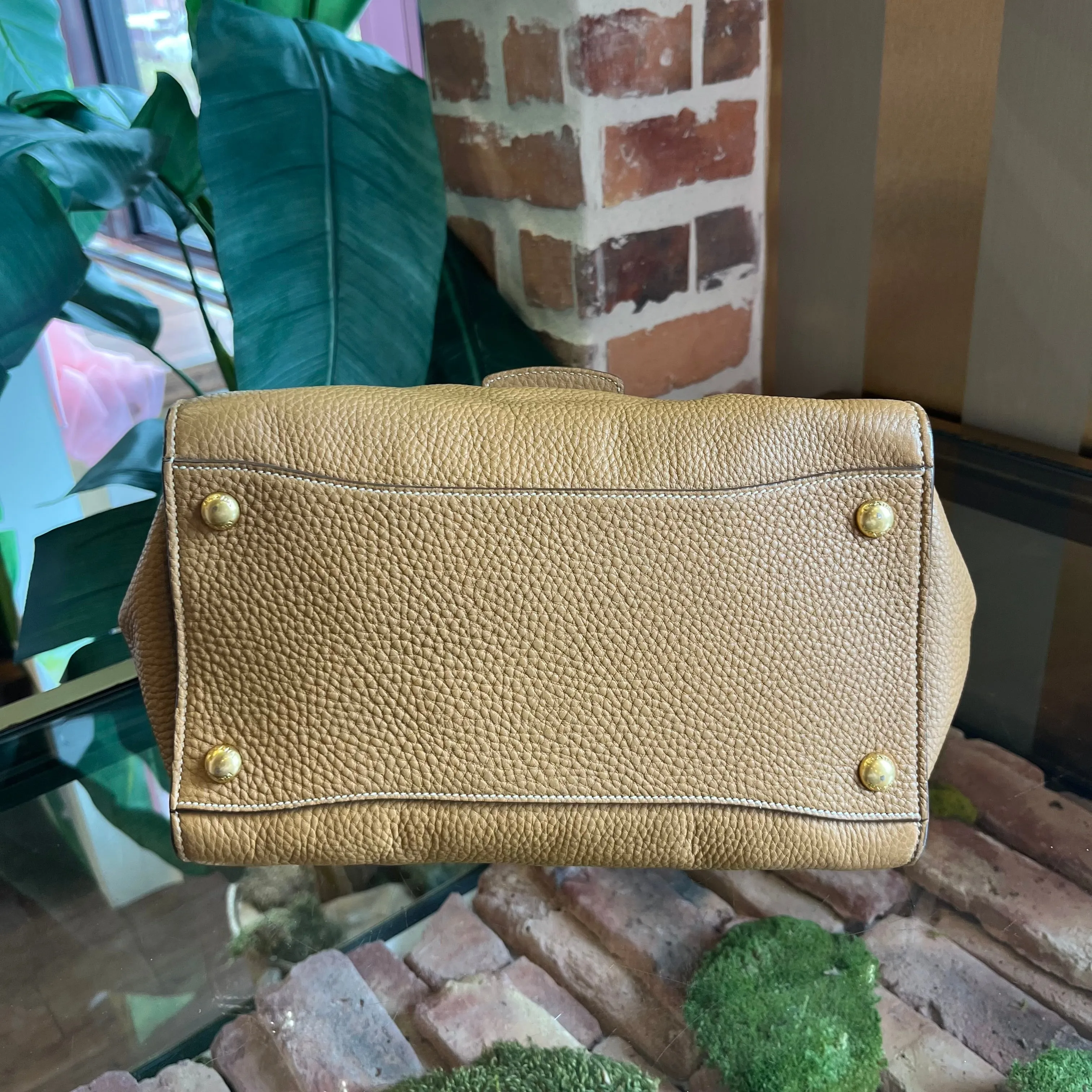 PRADA Sound Brown Vitello Daino Two Way Shoulder Bag TS3907