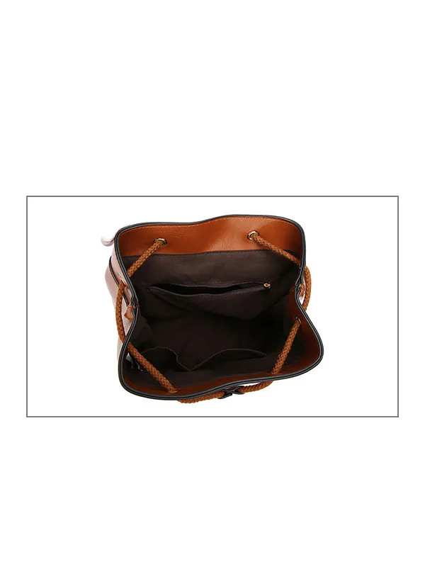 Pu Leather Backpack Bag