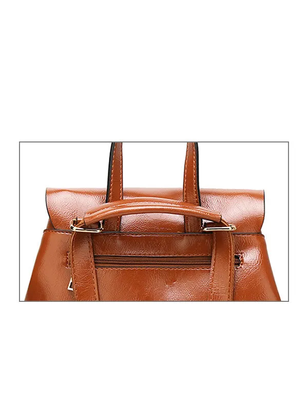 Pu Leather Backpack Bag