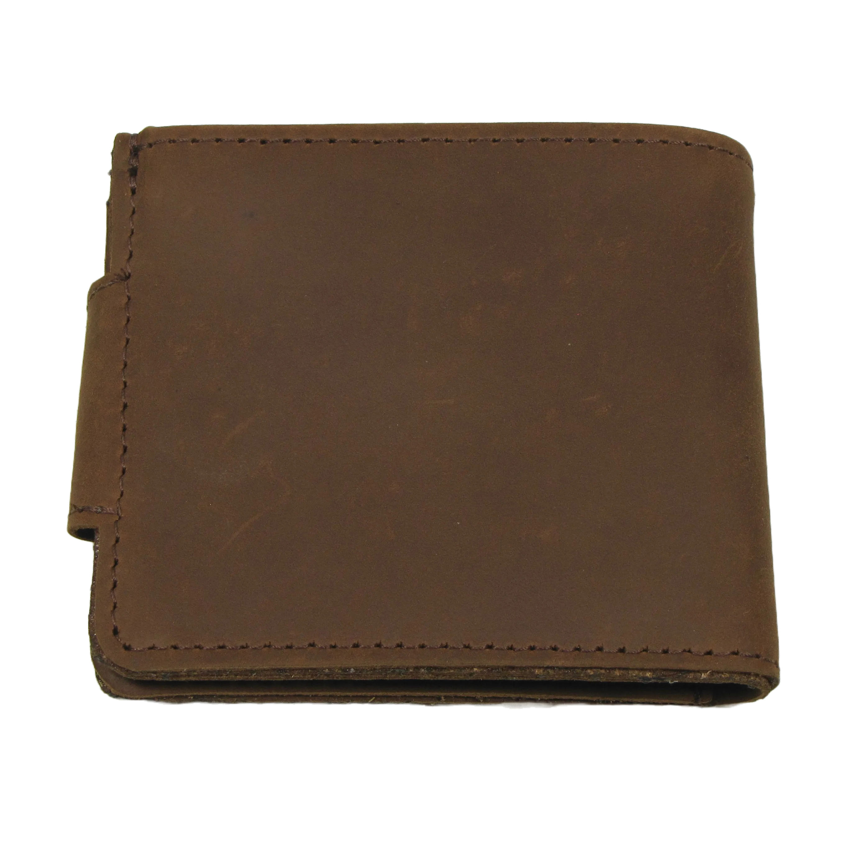 PU320 - Snap Wallet w/ Coin Pocket - Brown