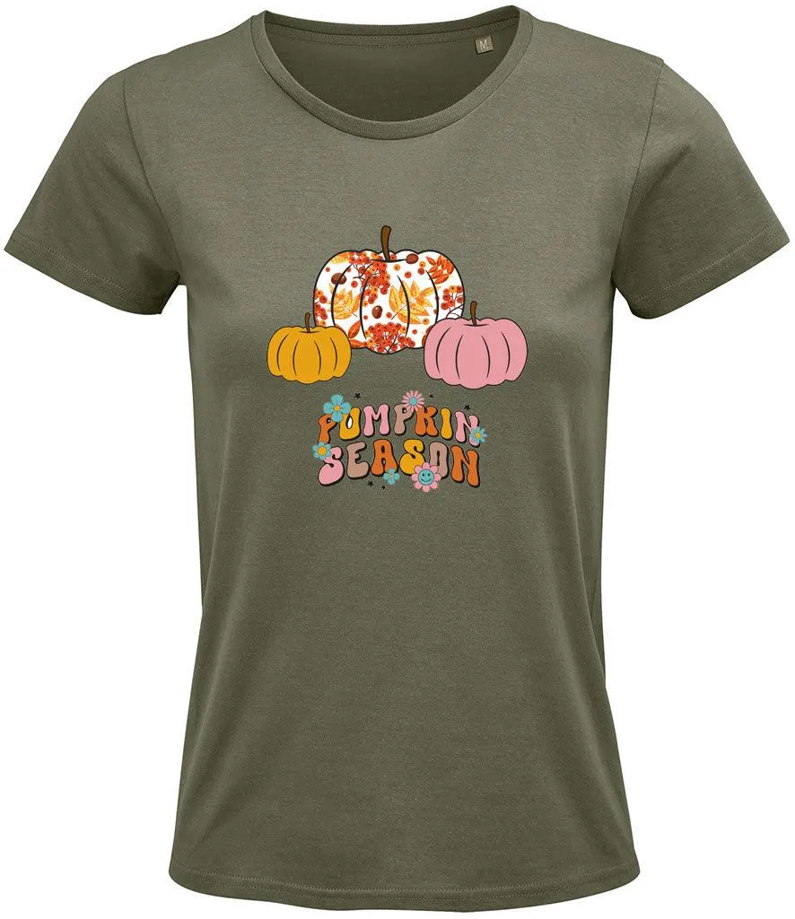 Pumpkin Season Ladies T-shirt