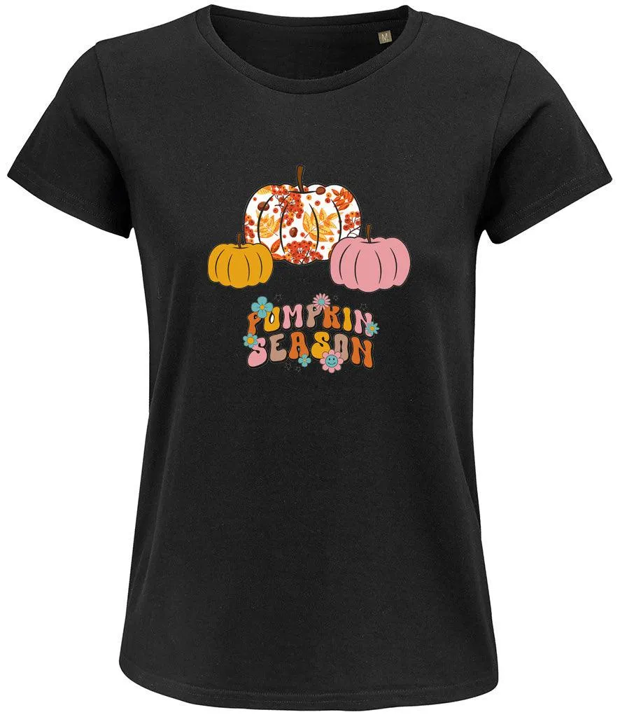 Pumpkin Season Ladies T-shirt
