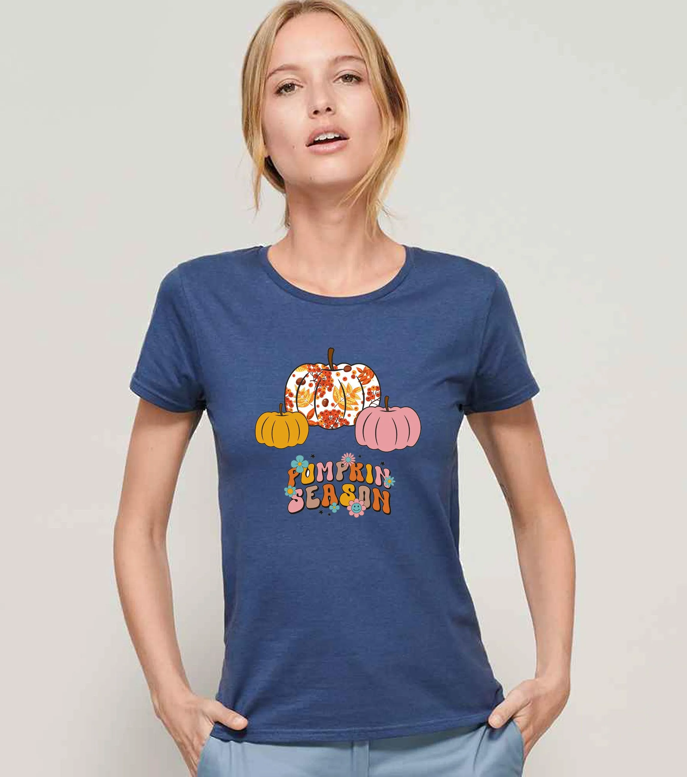Pumpkin Season Ladies T-shirt