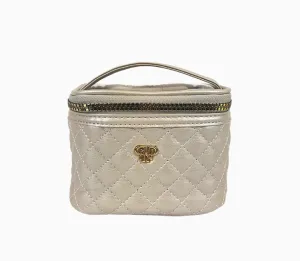 Pursen Getaway Jewelry Case Pearl Quilted
