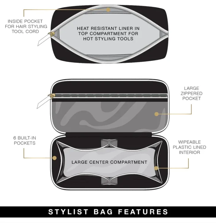 Pursen Stylist Travel Bag Pearl Quilted