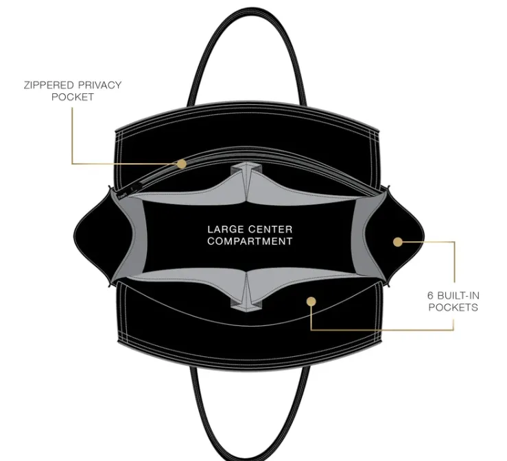 Pursen VIP Travel Tote - Midnight Quilted