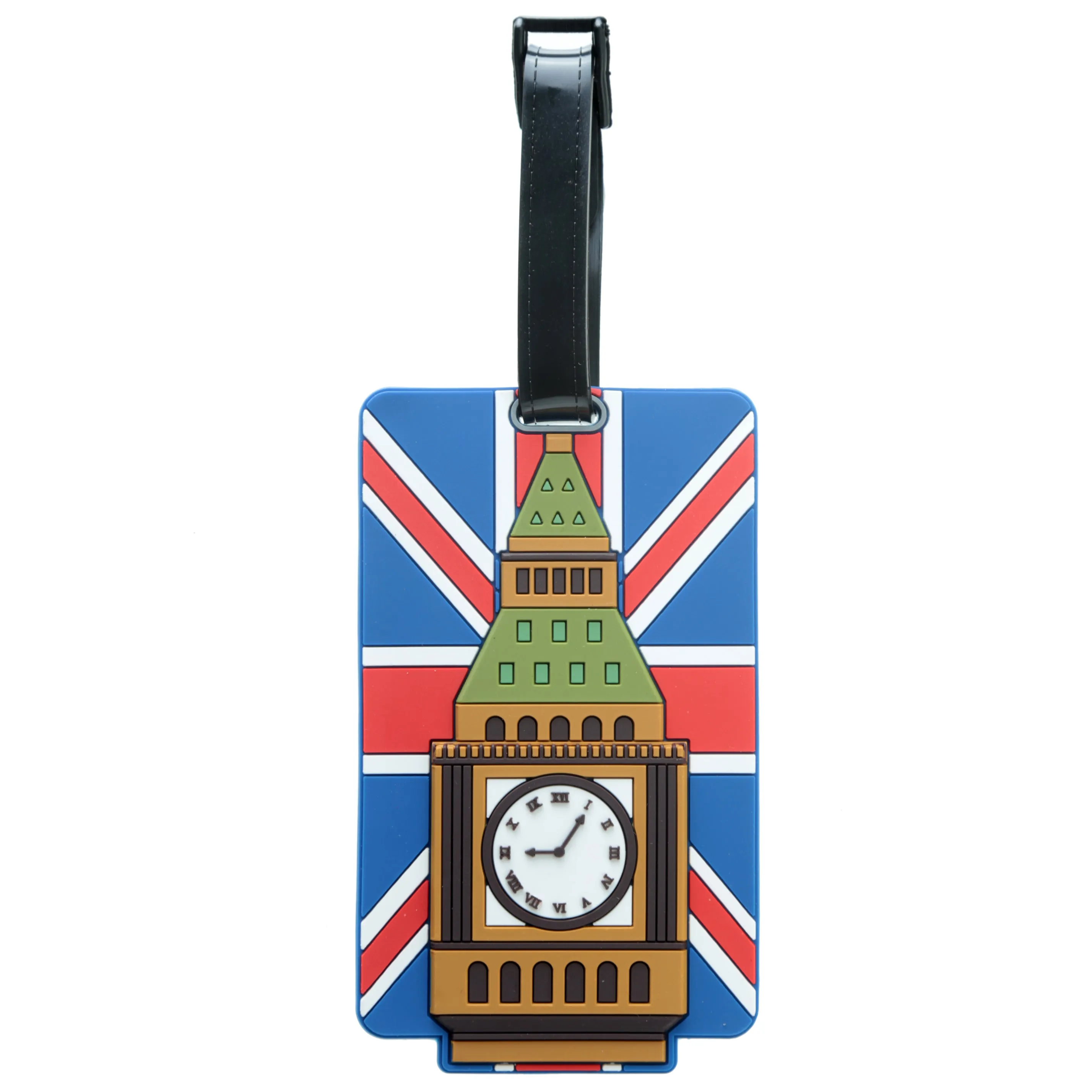 PVC Luggage Tag - London Souvenir Union Jack Big Ben