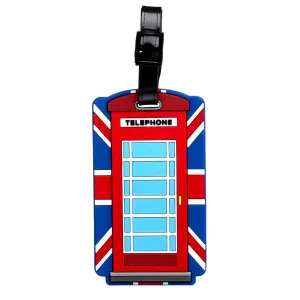 PVC Luggage Tag - London Souvenir Union Jack Telephone Box