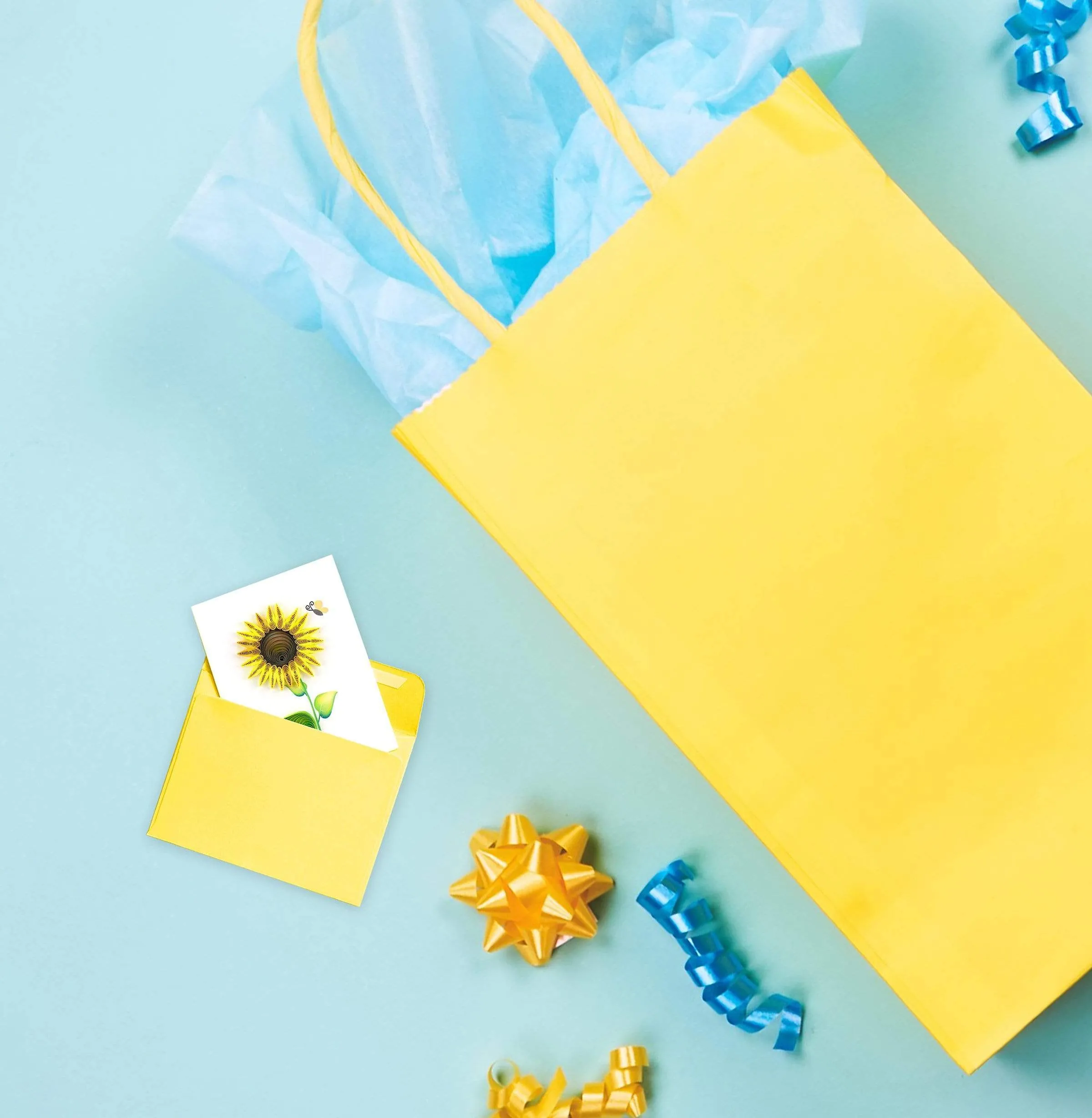 Quilled Sunflower Gift Enclosure Mini Card