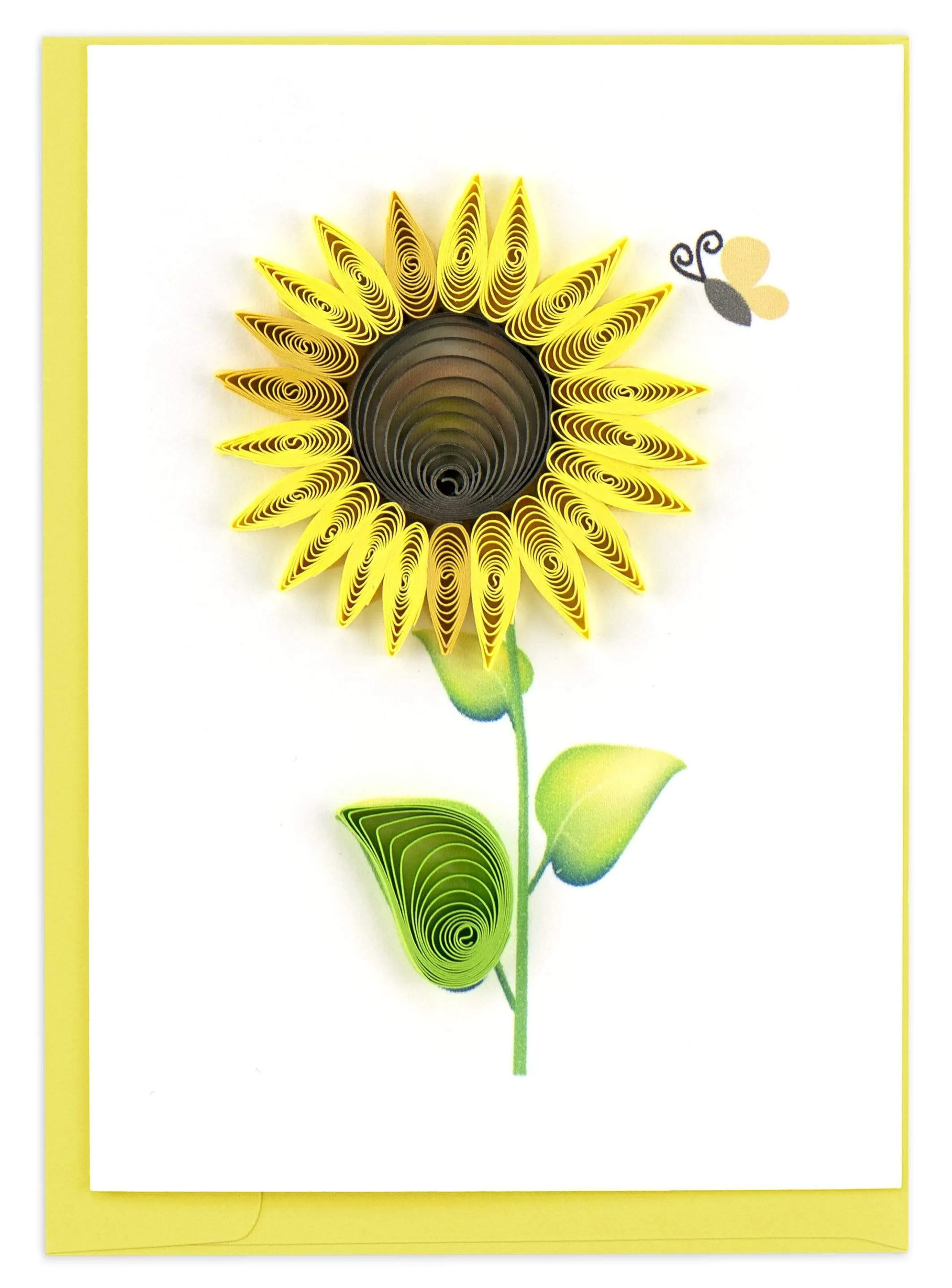 Quilled Sunflower Gift Enclosure Mini Card