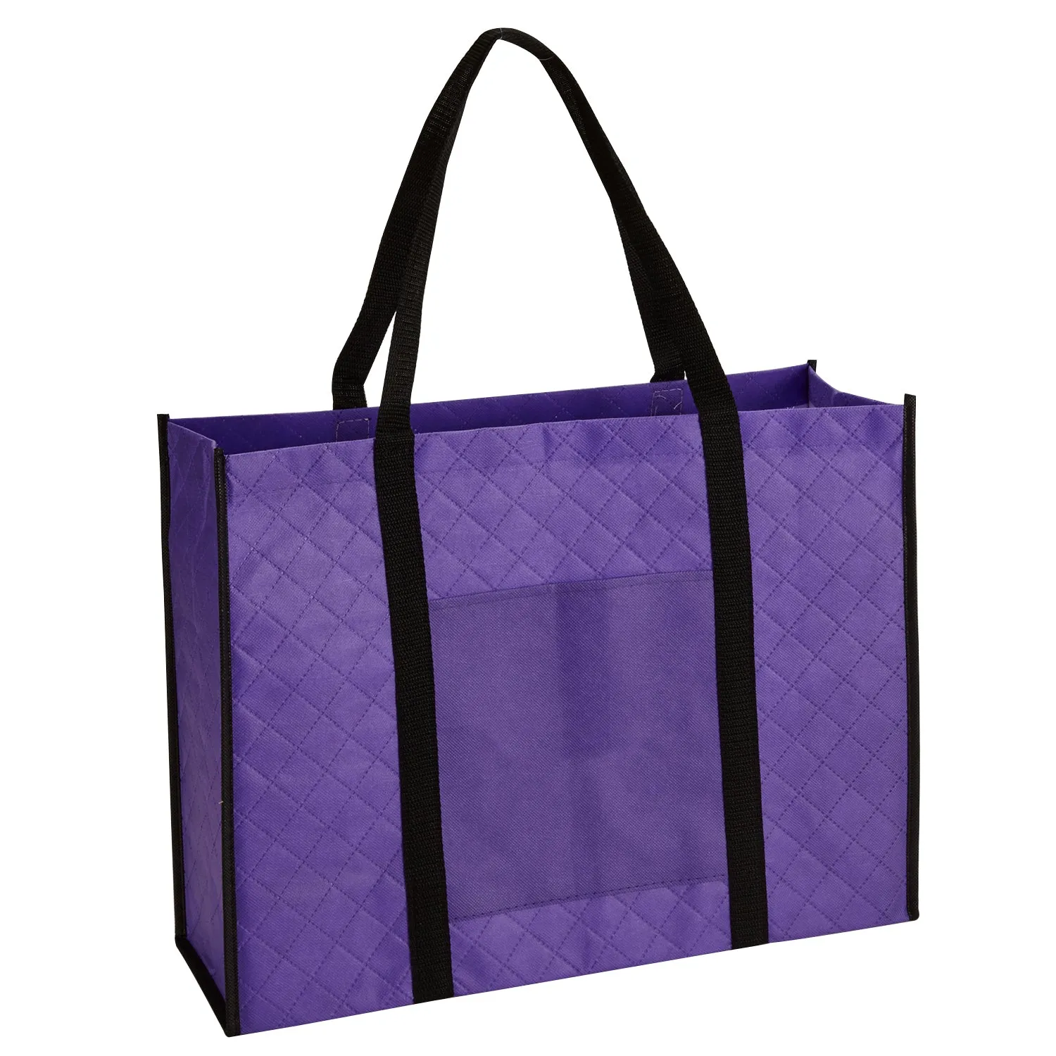 QUILTED NON-WOVEN TOTE w/ Pockets