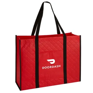 QUILTED NON-WOVEN TOTE w/ Pockets
