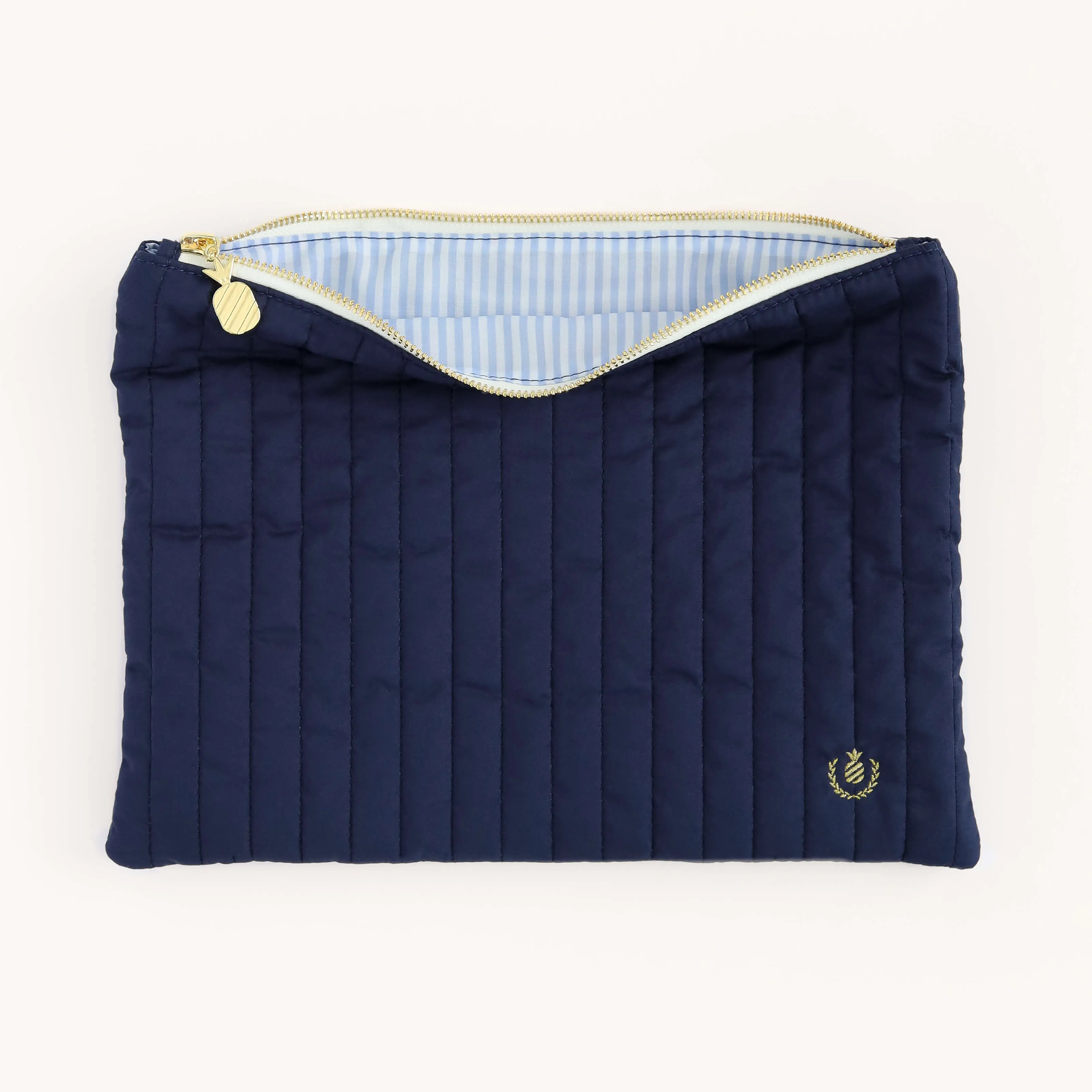 Quilted Pouch - Navy