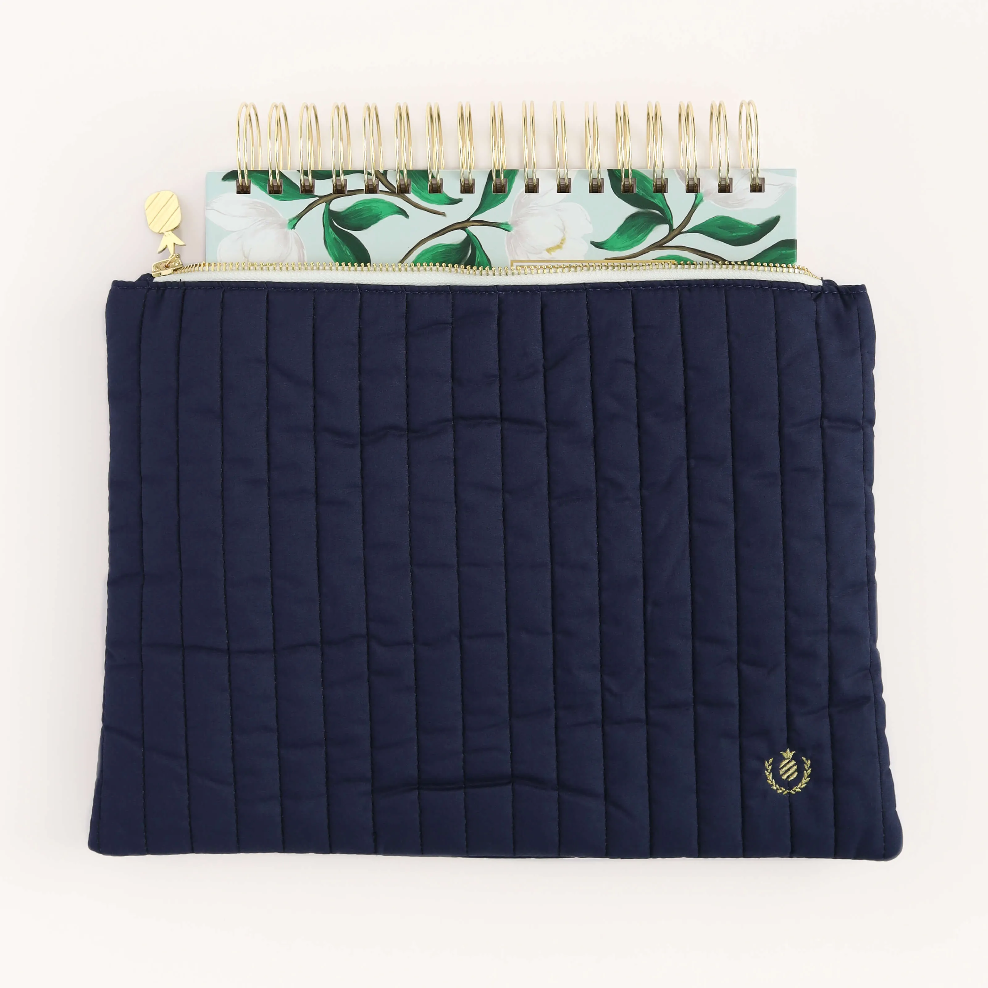 Quilted Pouch - Navy