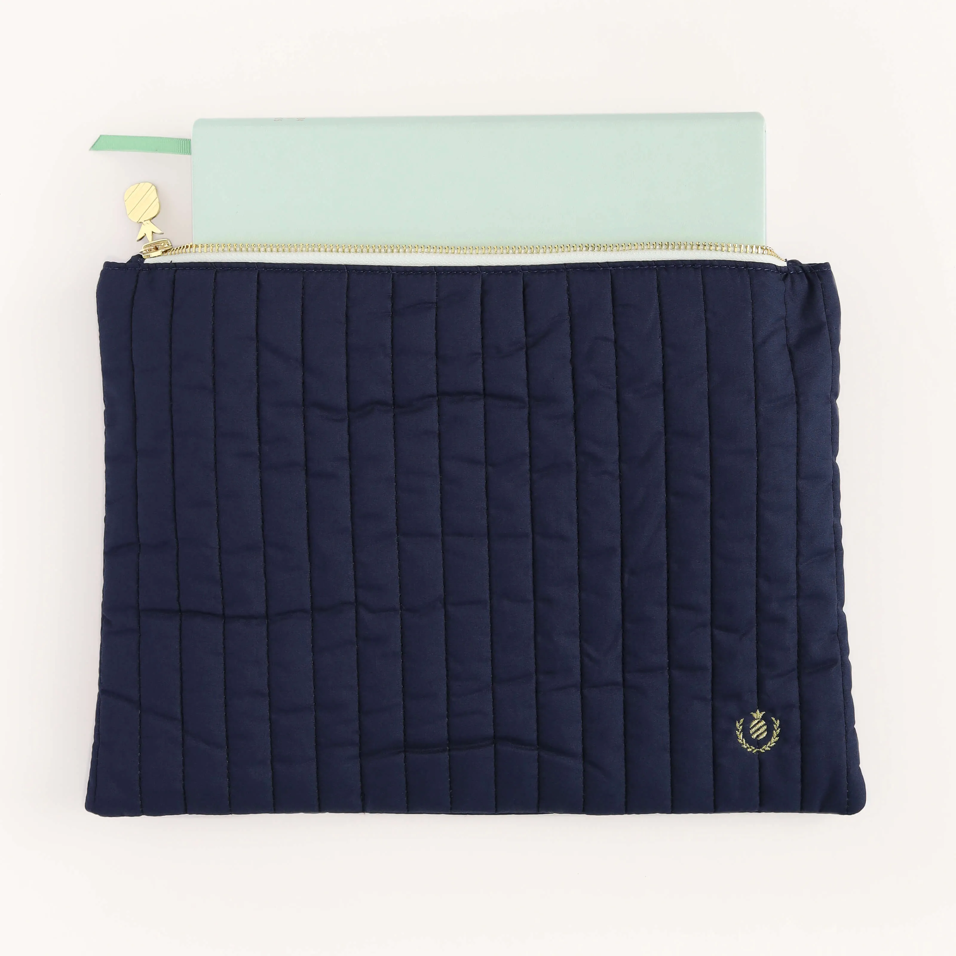 Quilted Pouch - Navy