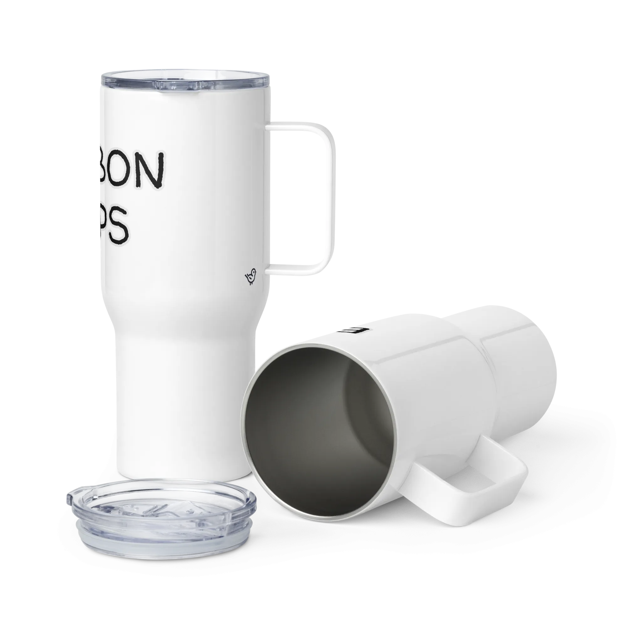 "Tequila Helps" Travel Mug with Handle
