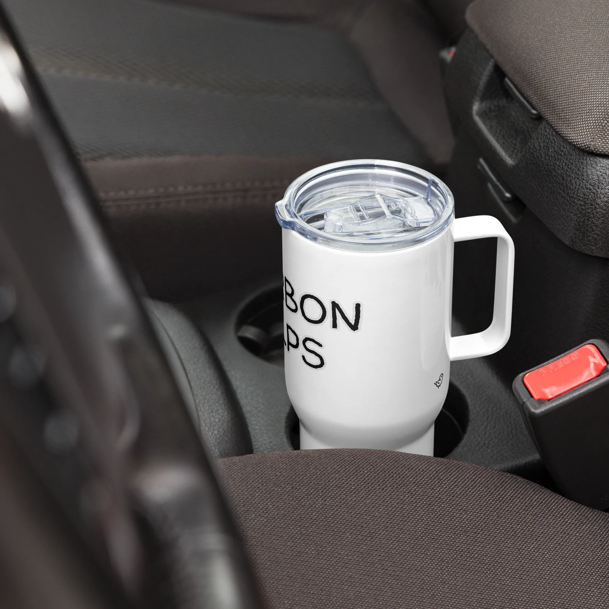 "Tequila Helps" Travel Mug with Handle