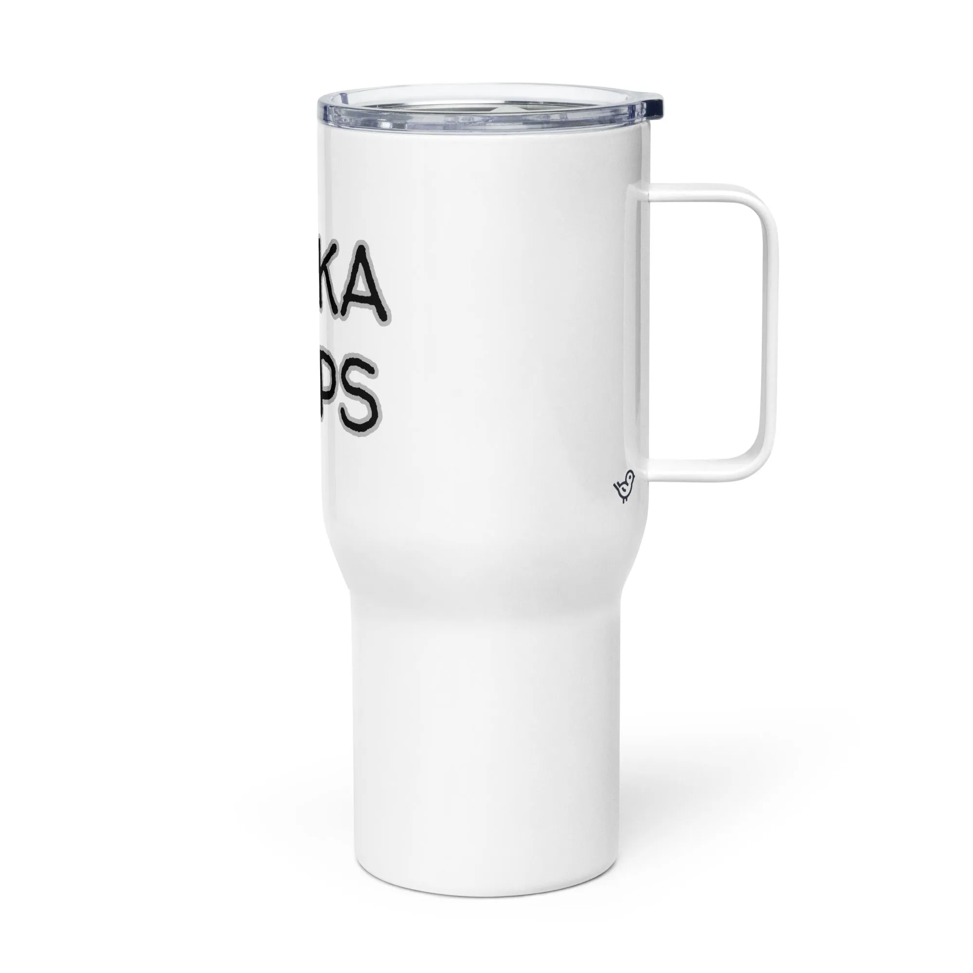 "Vodka Helps" Travel Mug with Handle