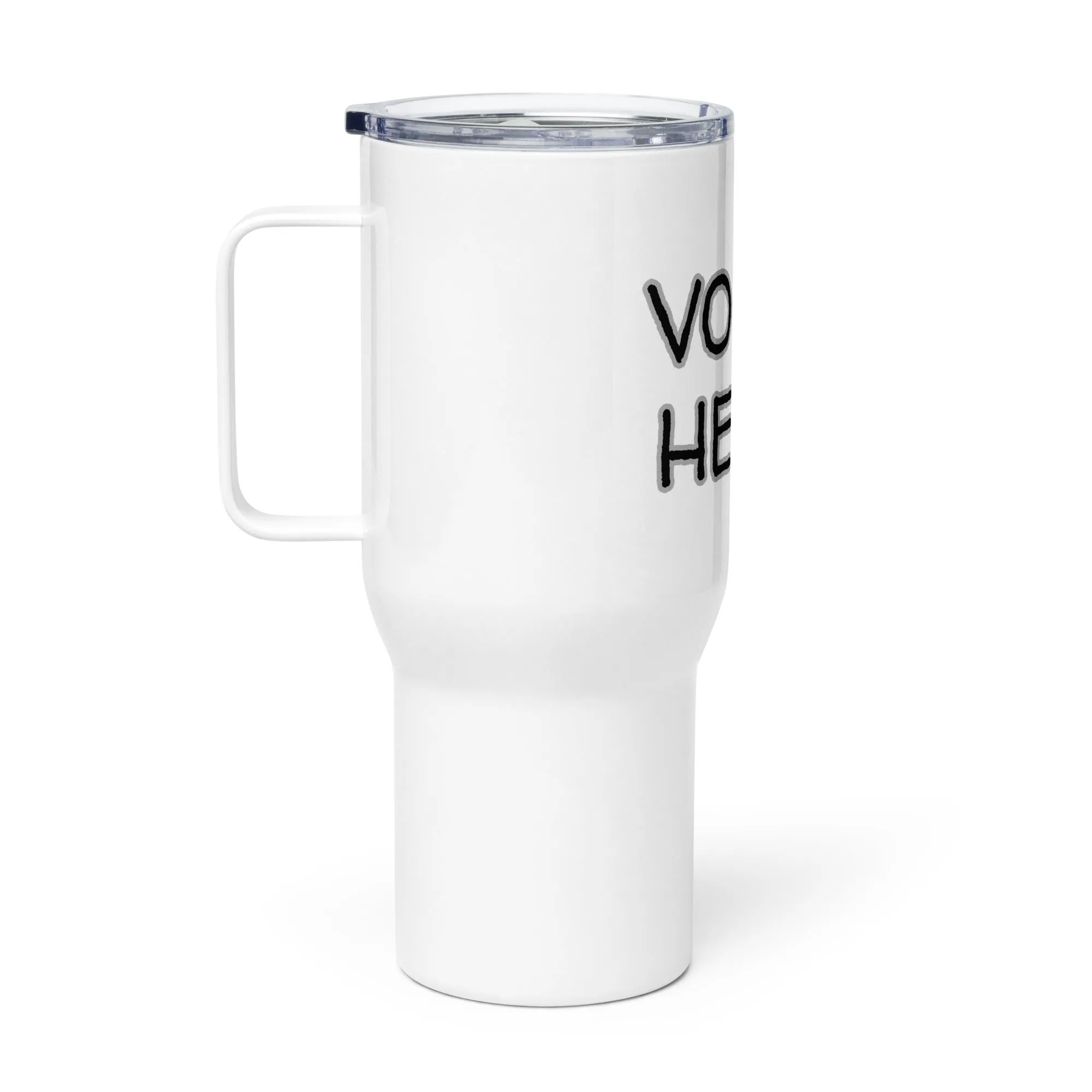 "Vodka Helps" Travel Mug with Handle