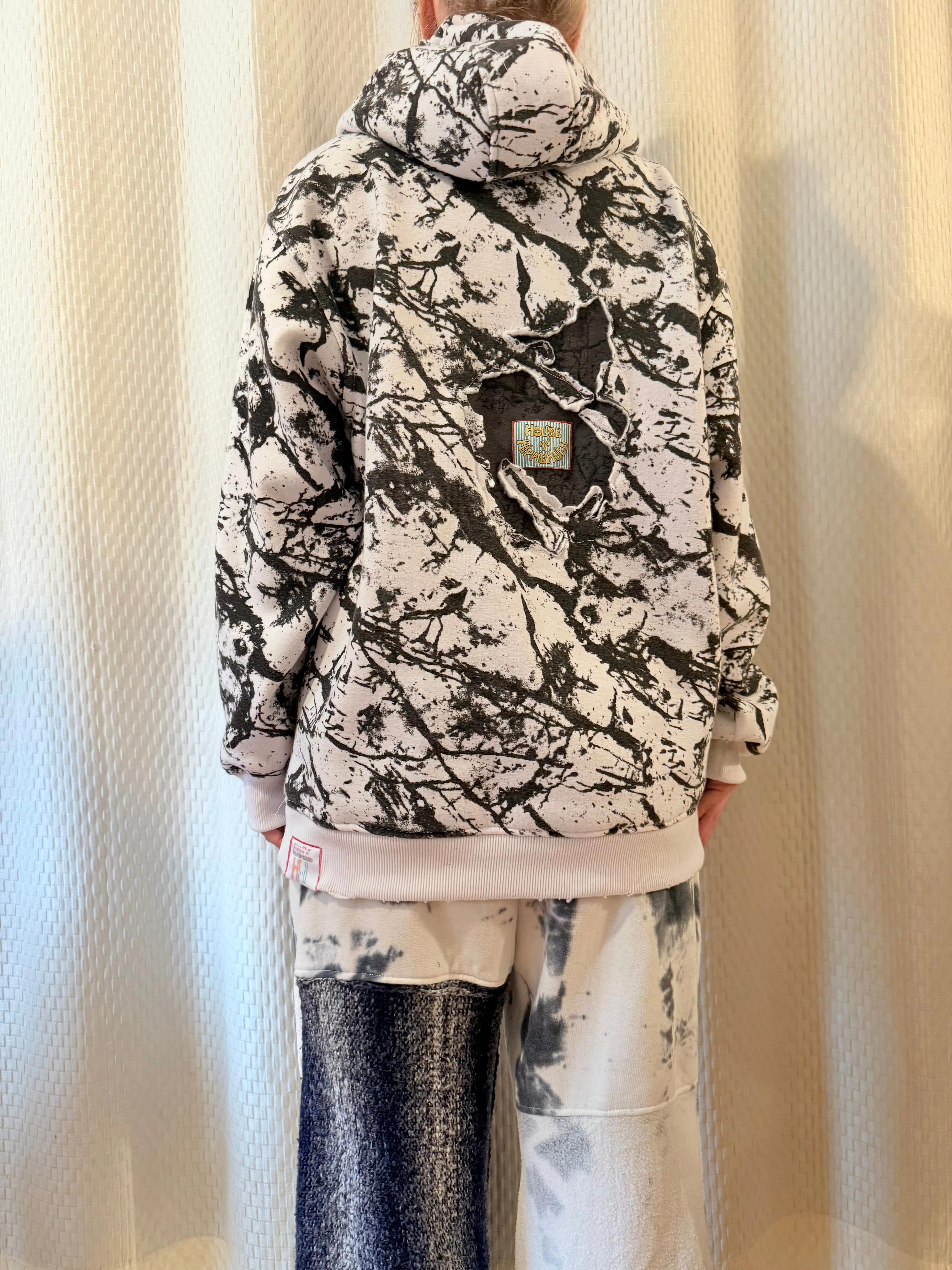 Reclaimed Cracking Stained Glass Hoodie
