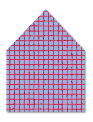 Red Blue Bamboo Envelope Liner