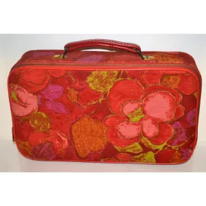 Red Floral CarryOn Suitcase Luggage