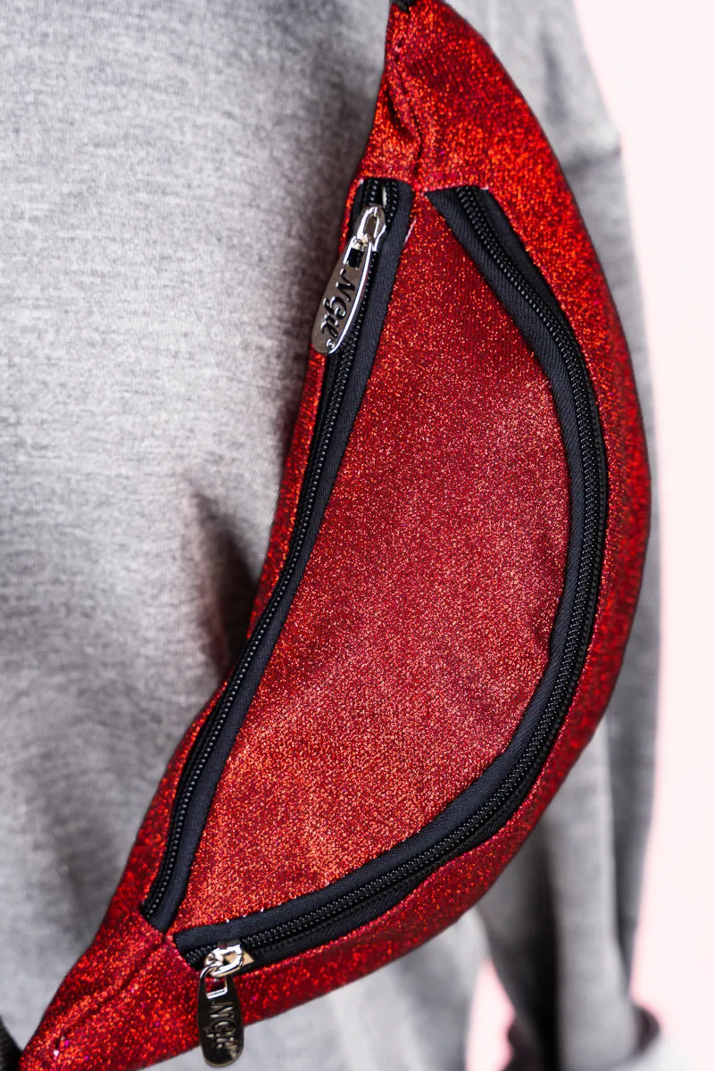 Red Glitz & Glam Fanny Pack
