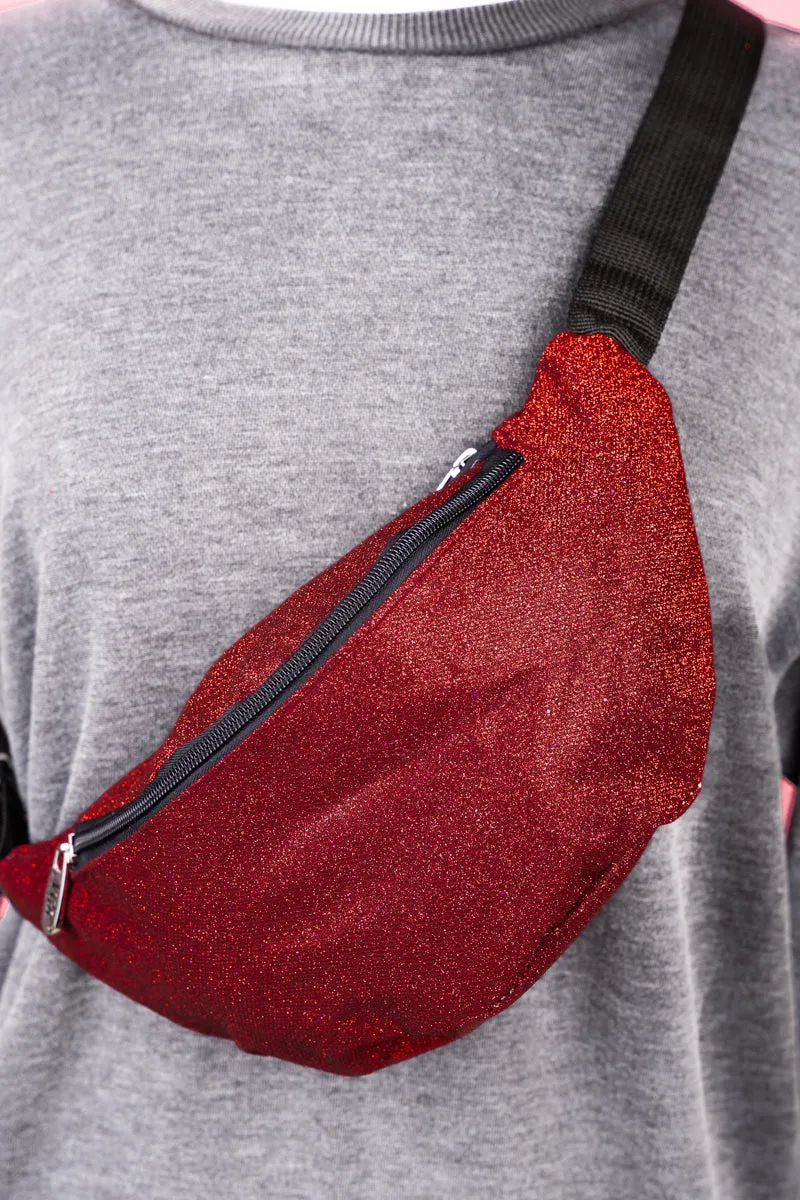 Red Glitz & Glam Fanny Pack