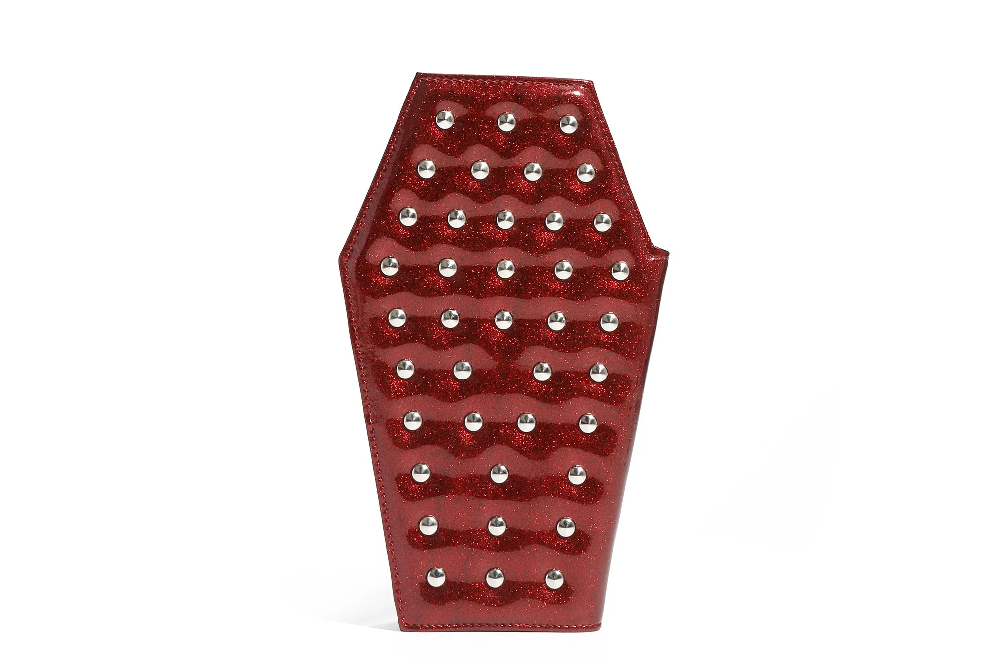 Red Rum Sparkle Studded Coffin Wallet