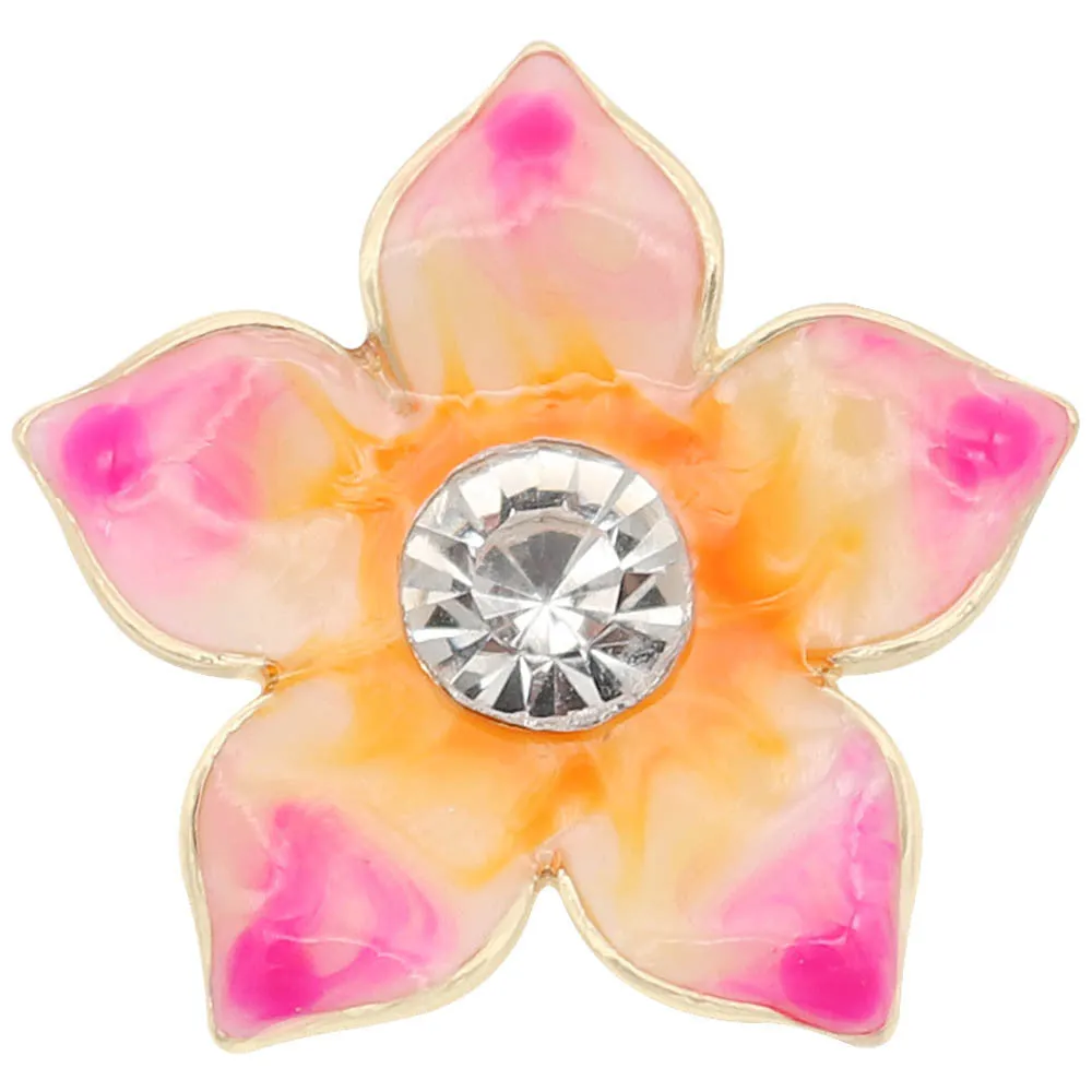 Resin Floral Jewelry Snap
