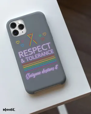 Respect and tolerance phone cases