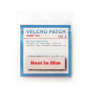 Rest in Him {Velcro Tag}