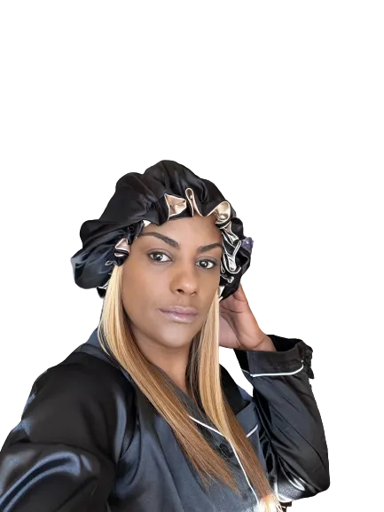 Reversible Silky Satin Hair Bonnet- Double Layered