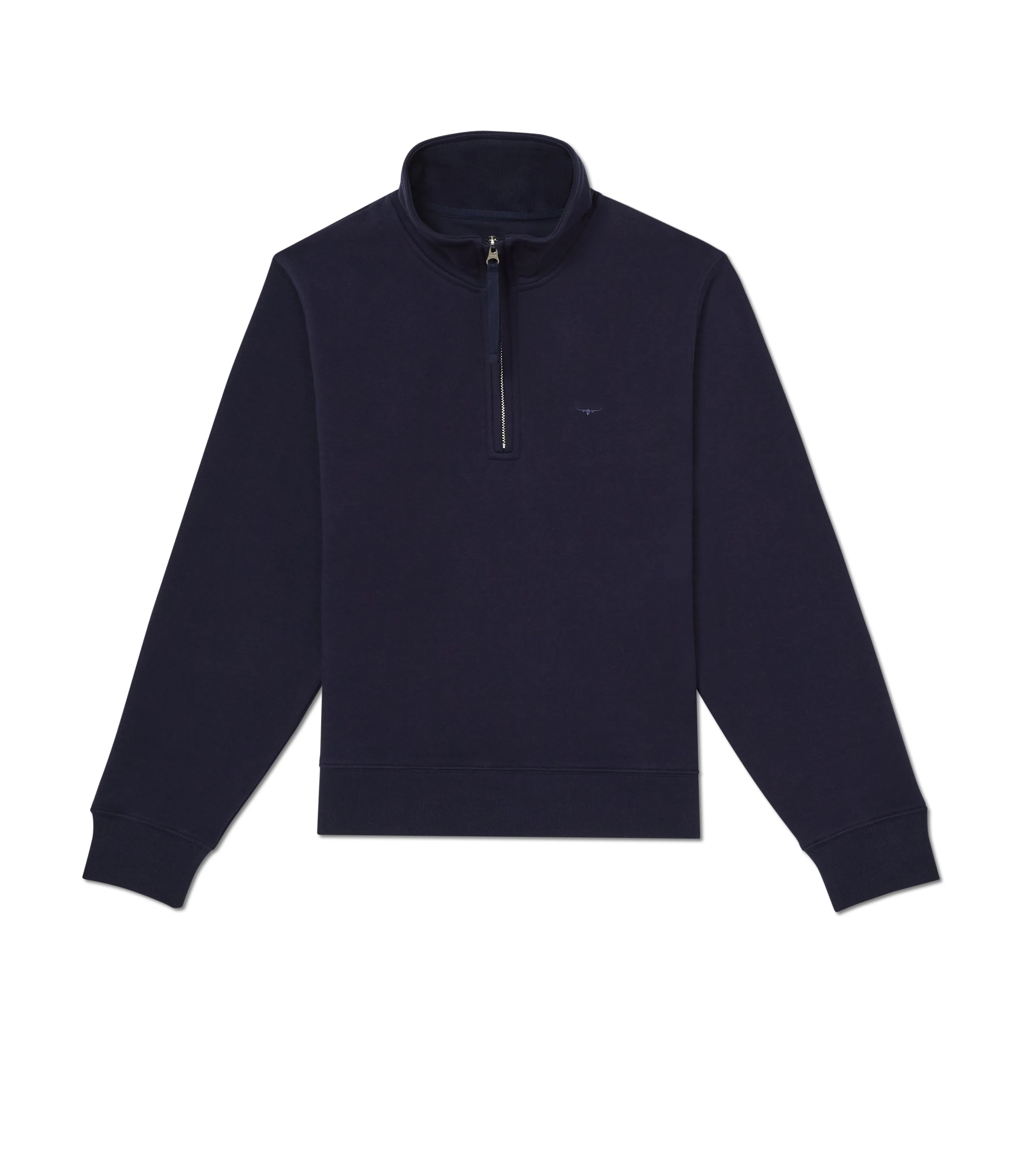 R.M. Williams Women's Trickett Zip Neck Sweatshirt - Dark Navy