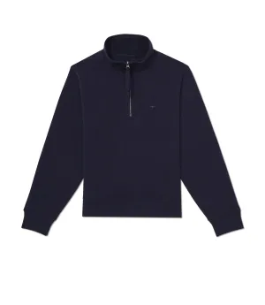 R.M. Williams Women's Trickett Zip Neck Sweatshirt - Dark Navy