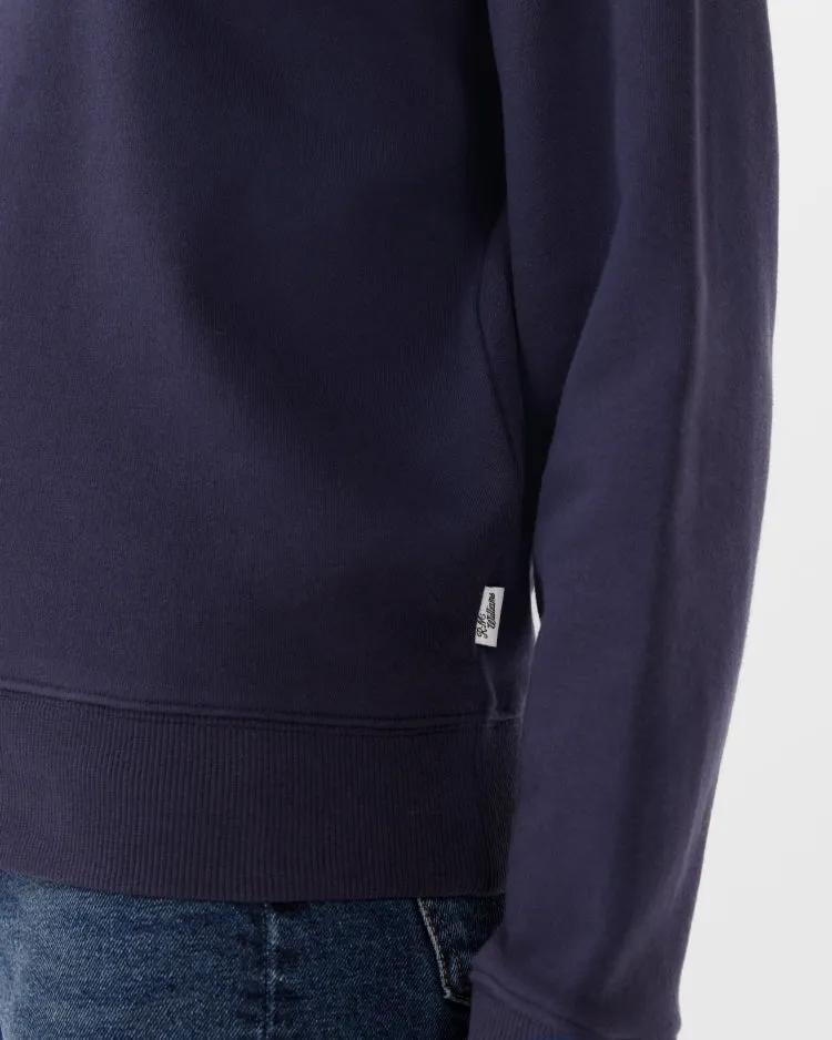 R.M. Williams Women's Trickett Zip Neck Sweatshirt - Dark Navy