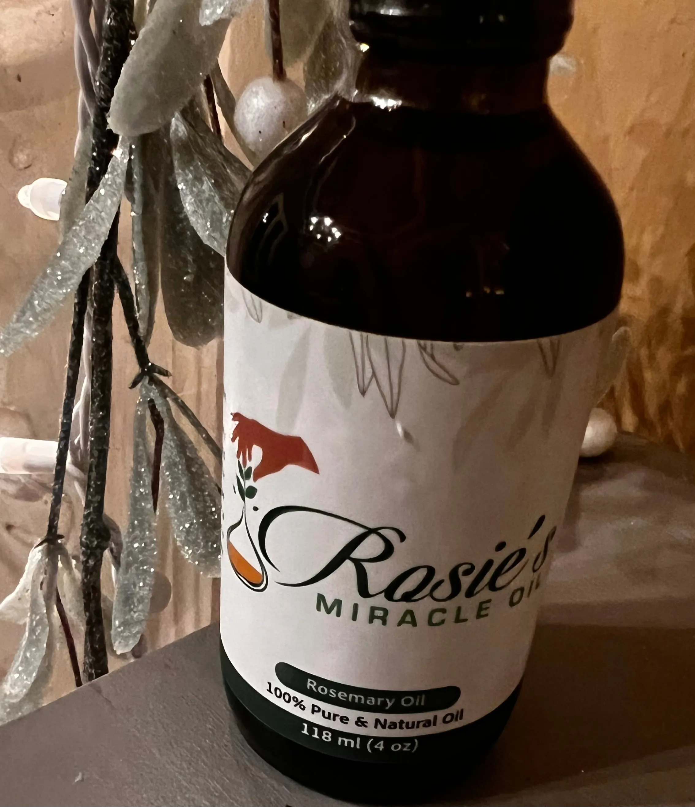 ROSEMARY Rosie’s Miracle Oil 4 oz.