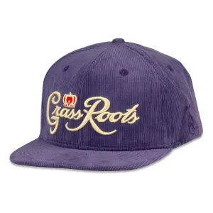 Royal Roots Purple Corduroy Snapback Hat