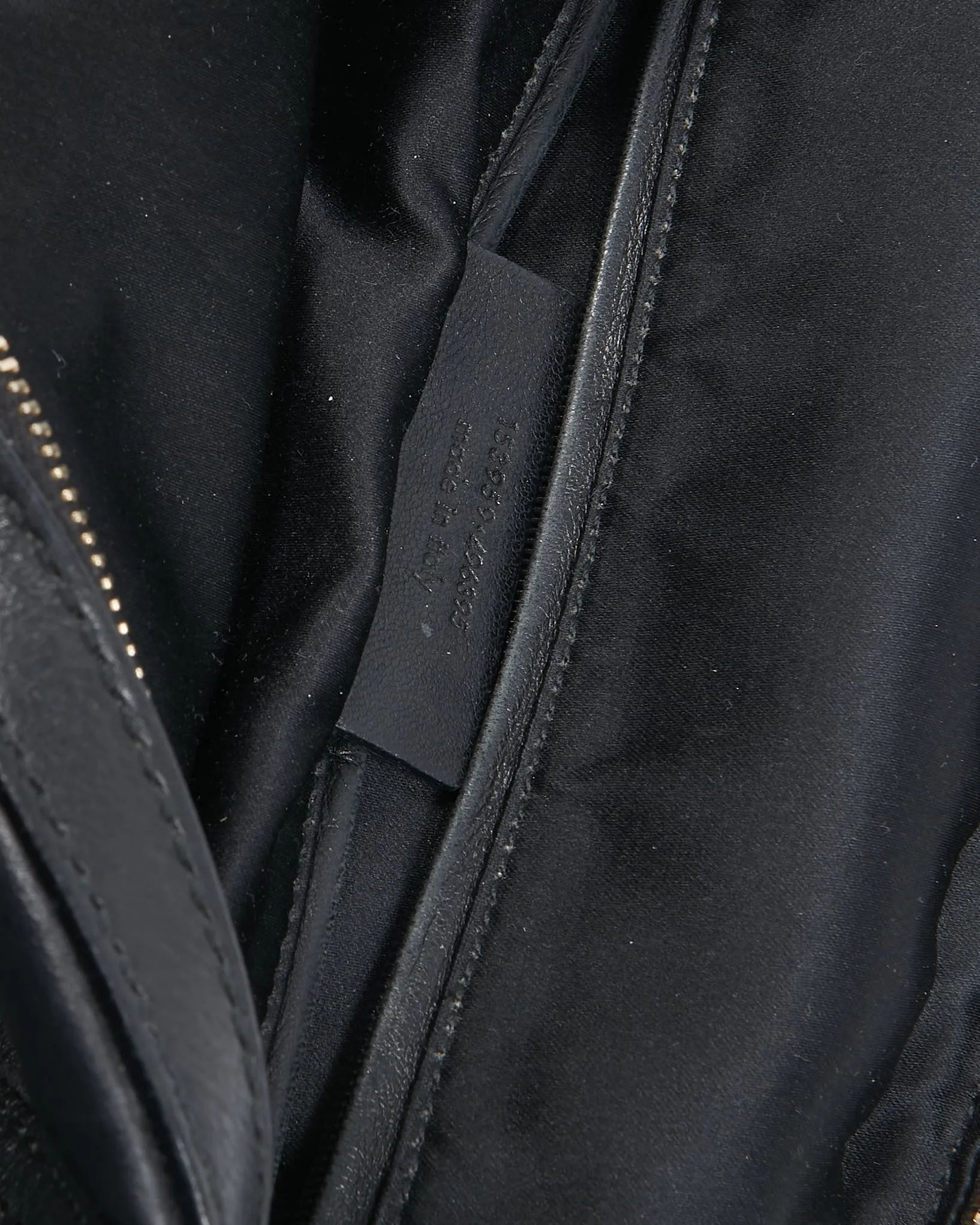 Saint Laurent Black Leather Large YSL Muse Bag