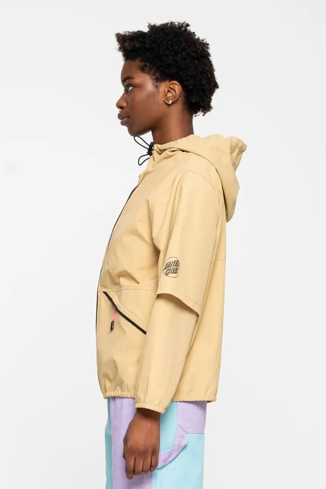 Santa Cruz Womens Jacket Hike Rain Jacket - Beige
