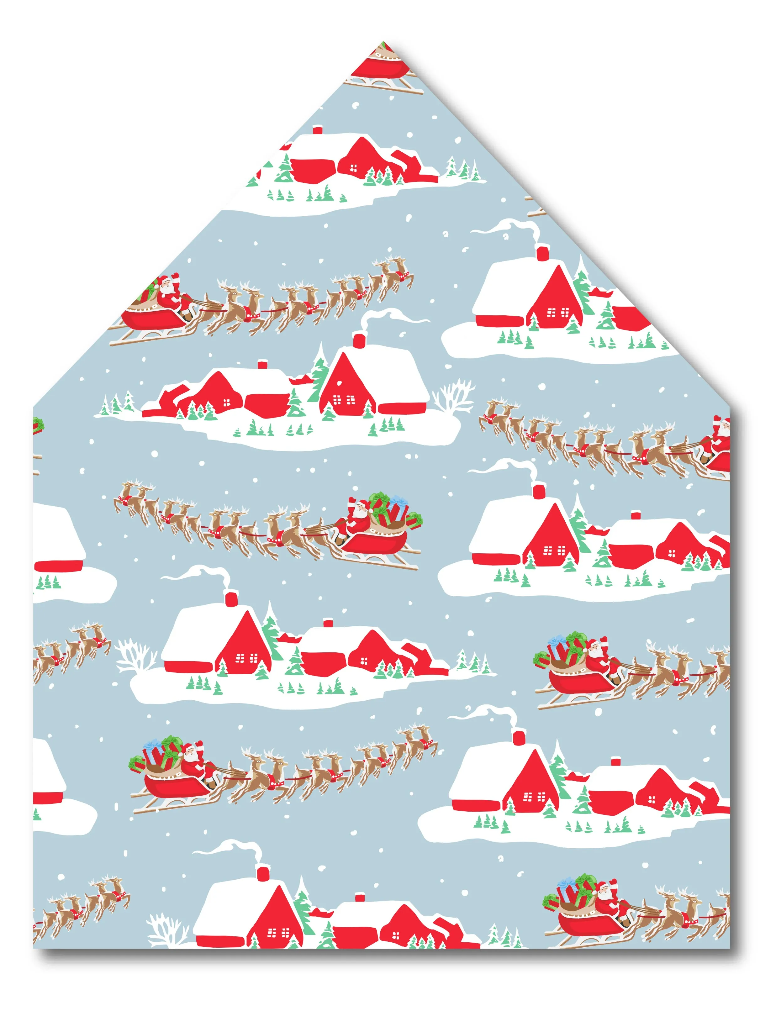 Santa Sleigh Envelope Liner
