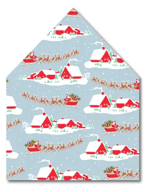 Santa Sleigh Envelope Liner