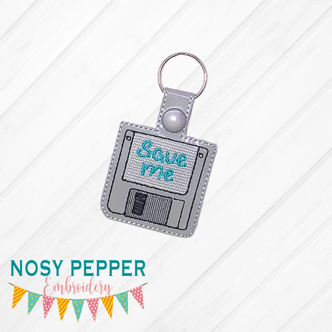 Save me Snap tab (single and multi files included) machine embroidery design DIGITAL DOWNLOAD