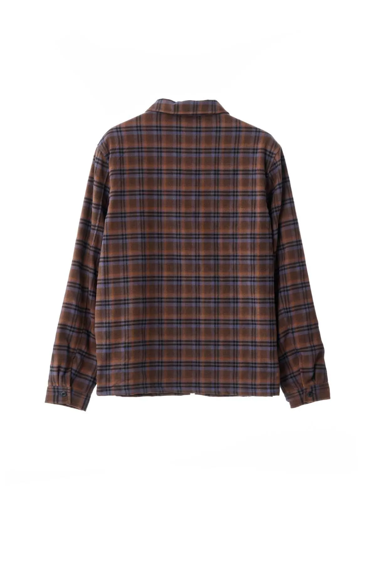 SCRIPT ZIP SHIRT - RUST